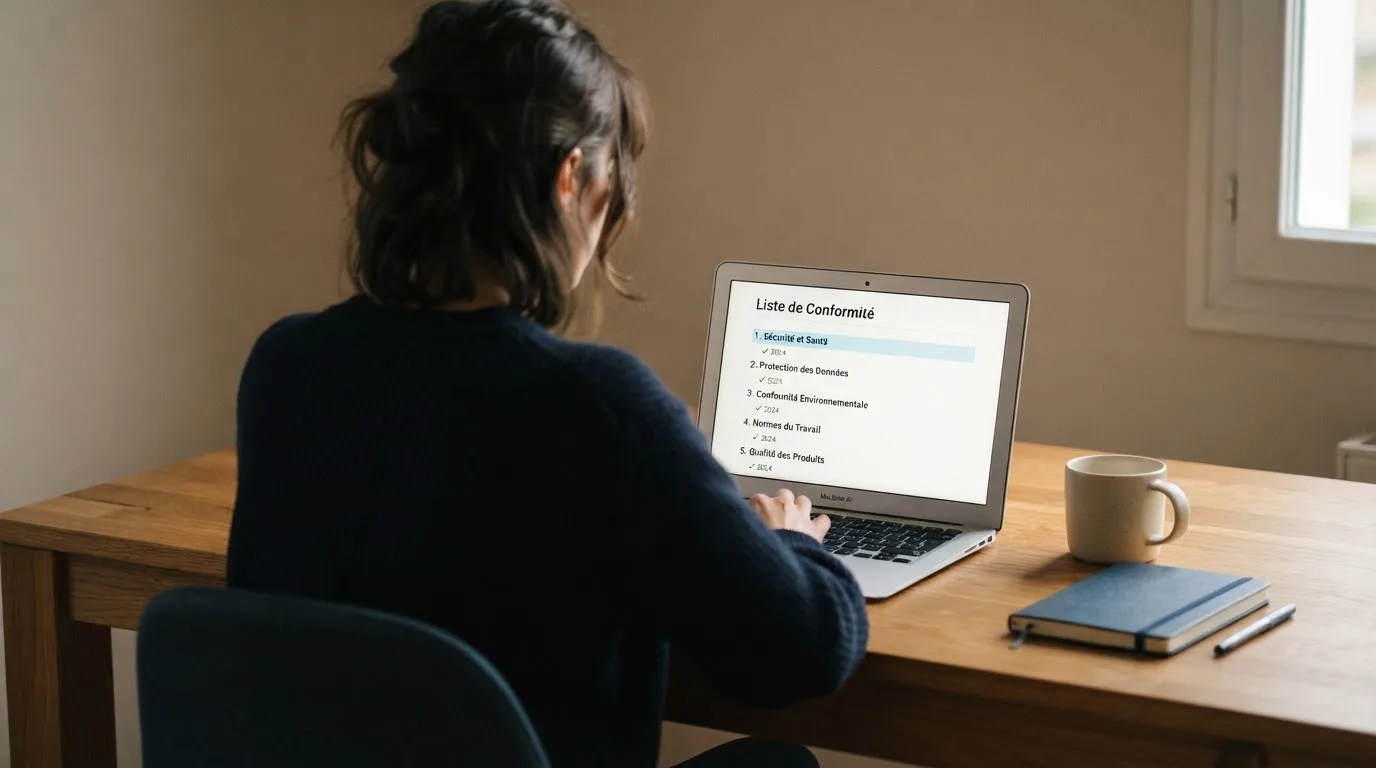 document officiel stylisé représentant un agrément ANJ consulté sur smartphone